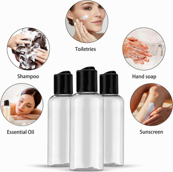 Козметичен комплект бутилки за пътуване с етикети, модел SF2454S5DS, произход Zhejiang, комплект за бутилки за козметика, срок на годност 20 години, с чанта за съхранение