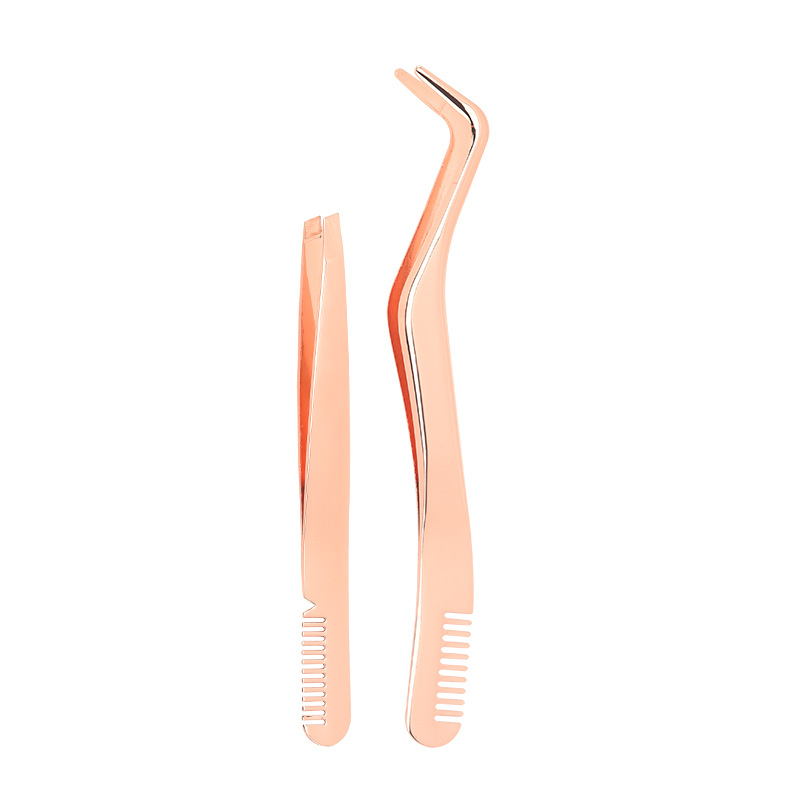Λαβίδα βλεφαρίδων από ανοξείδωτο ατσάλι με χτένα – εργαλείο τοποθέτησης βλεφαρίδων, μη ηλεκτρικό, εργαλείο ομορφιάς