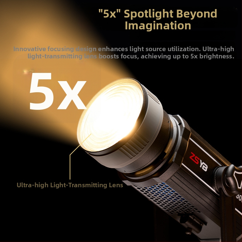 Lentilă Fresnel Yf140, focală reglabilă, de 5x mai luminoasă, aliaj de aluminiu, accesoriu de iluminat, suportă până la 6–10 kg