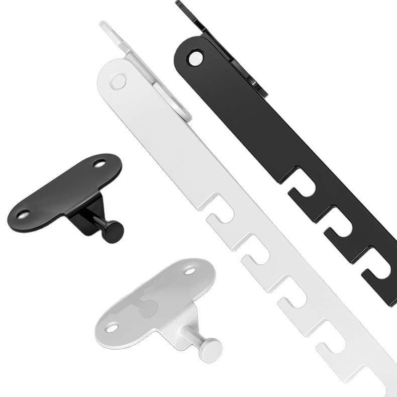 Blocare de siguranță pentru ferestrele copiilor – montaj fără găuri, suport antifurt vânt, limitator deschidere interior/exterior cu cârlig și cataramă – model universal