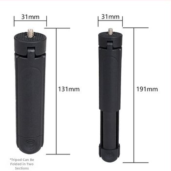 Stativ pre mobilný telefón a bezzrkadlový fotoaparát | Dve sekcie teleskopické, ABS materiál, nosnosť do 2 kg, prenosný