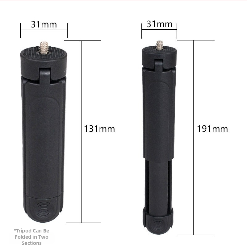 Stativ pre mobilný telefón a bezzrkadlový fotoaparát | Dve sekcie teleskopické, ABS materiál, nosnosť do 2 kg, prenosný