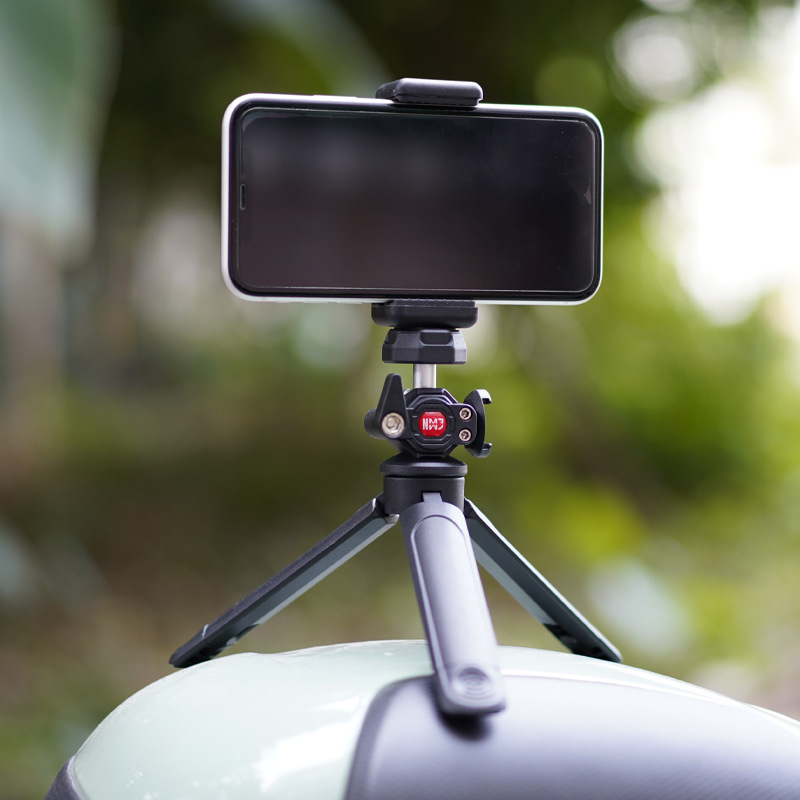 Trepied pentru telefon mobil și aparat foto mirrorless | două segmente telescopice, material ABS, sarcină de până la 2 kg, portabil