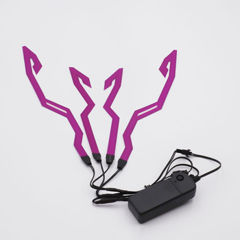 Canhui Bandă luminoasă de avertizare pentru cască cu față completă (material: film de lumină rece)