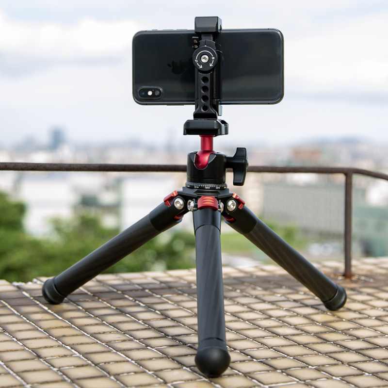 Manizek-201 Clips pentru telefon cu eliberare rapidă pentru telefoane mobile, aliaj de aluminiu, rotire la 360°, port universal pentru șurub 3/8, încărcare până la 2 kg