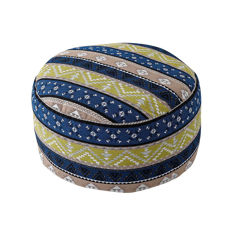 Boho stil futon mat jastuk - poliester, punilo EPP, prugasti uzorak