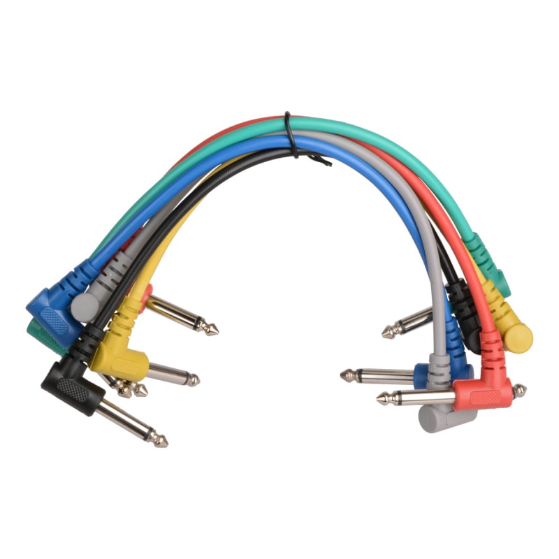 Kabel za efekte gitare/basa, set od 6 komada, model XGQ-X-6, OPP pakiranje, TEN WHEAT