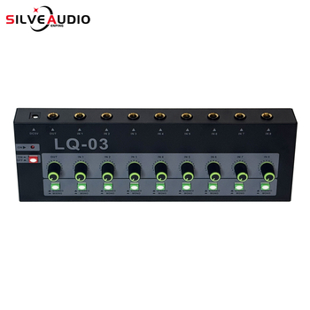 Silveaudio Gax-lq03 Mikrofonski mikser - 4/8-kanalni predpojačalo i 6,5 mm audio ulaz