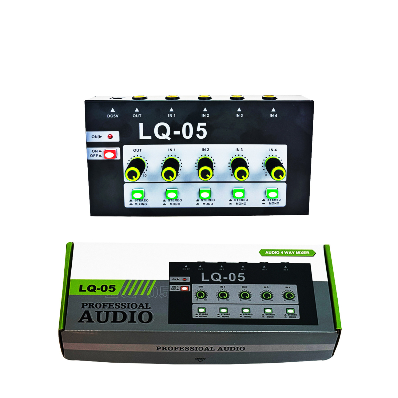 Silveaudio Gax-lq03 Mikrofonski mikser - 4/8-kanalni predpojačalo i 6,5 mm audio ulaz