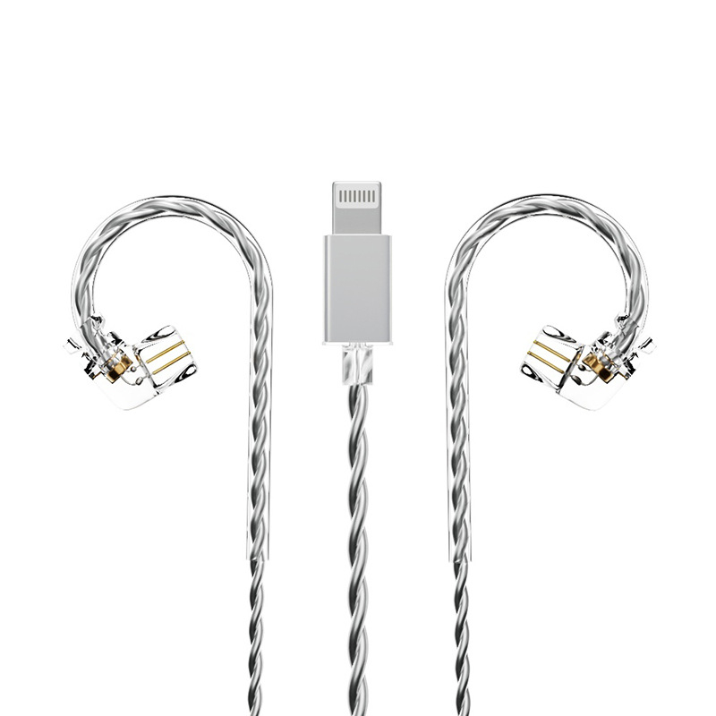 ND D5 bezoksidni bakar s srebrnim jezgrom, MFi potvrđeni Lightning audio kabel za slušalice s dvopinskim konektorom