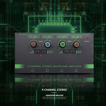 Amplificator pentru căști XTUGA EH04/EH06, 4 canale / 6 canale Monitor, Audio profesional, Carcasă metalică, Intrări 3,5 mm și 6,35 mm