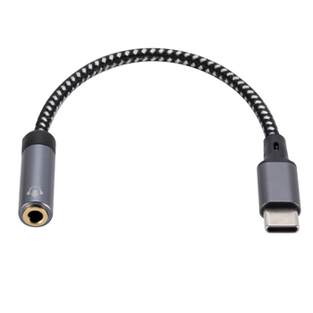 Type-C audio kabel na 3,5 mm za mobitele i tablete, zlatno premazan, pleteni bakar