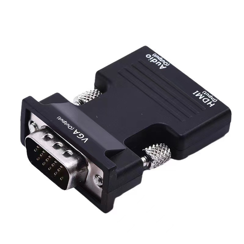 HDMI ženski na VGA muški adapter s audio priključkom za povezivanje računala/prijenosnog računala na monitor ili projektor