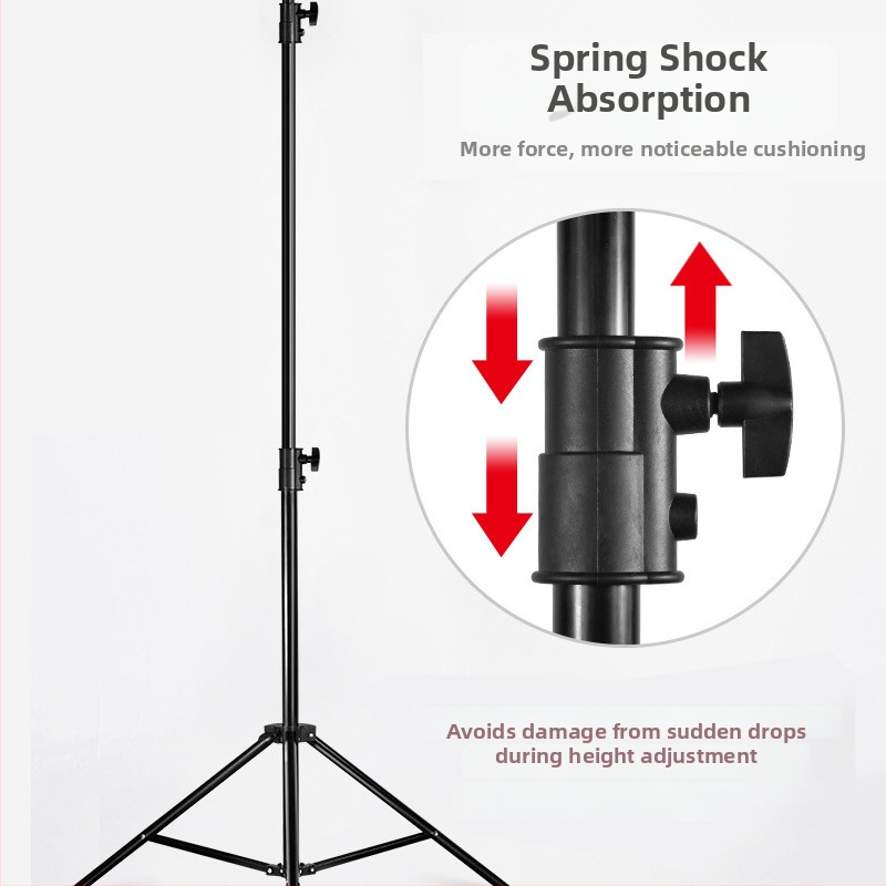 Panoráma fotózás állvány gyűrűs fényhez, alumíniumötvözet és szénacél felépítés, teherbírás 5 kg, csövek 25/30/35 mm, 3 részes dizájn