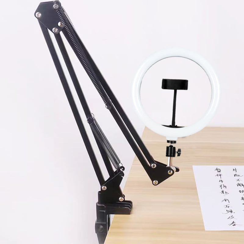 LED rasvjeta za stolni nosač s podesivom temperaturom boje 2500–9900K, 110V, ispod 10W; idealna za live streaming, crtanje i manikuru.