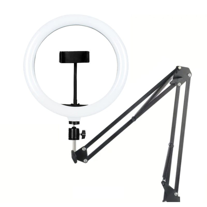 LED rasvjeta za stolni nosač s podesivom temperaturom boje 2500–9900K, 110V, ispod 10W; idealna za live streaming, crtanje i manikuru.