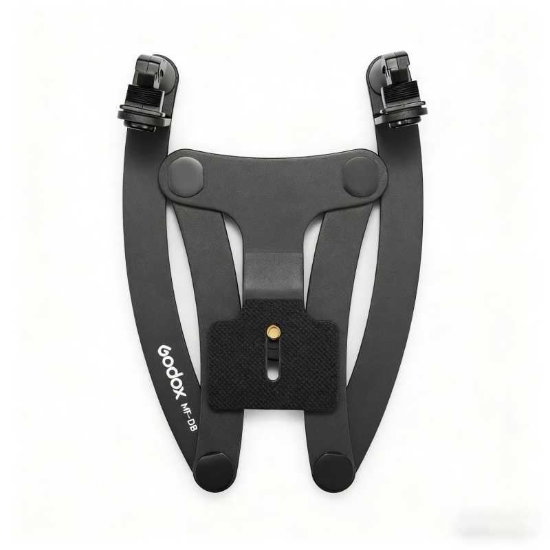 Στήριγμα φλας MW με διπλή κεφαλή για οδοντιατρική αισθητική φωτογράφηση, συμβατό με MF12-DK1 μακροφλας (Μοντέλο MF-DB; Βάρος περίπου 0,43 kg)