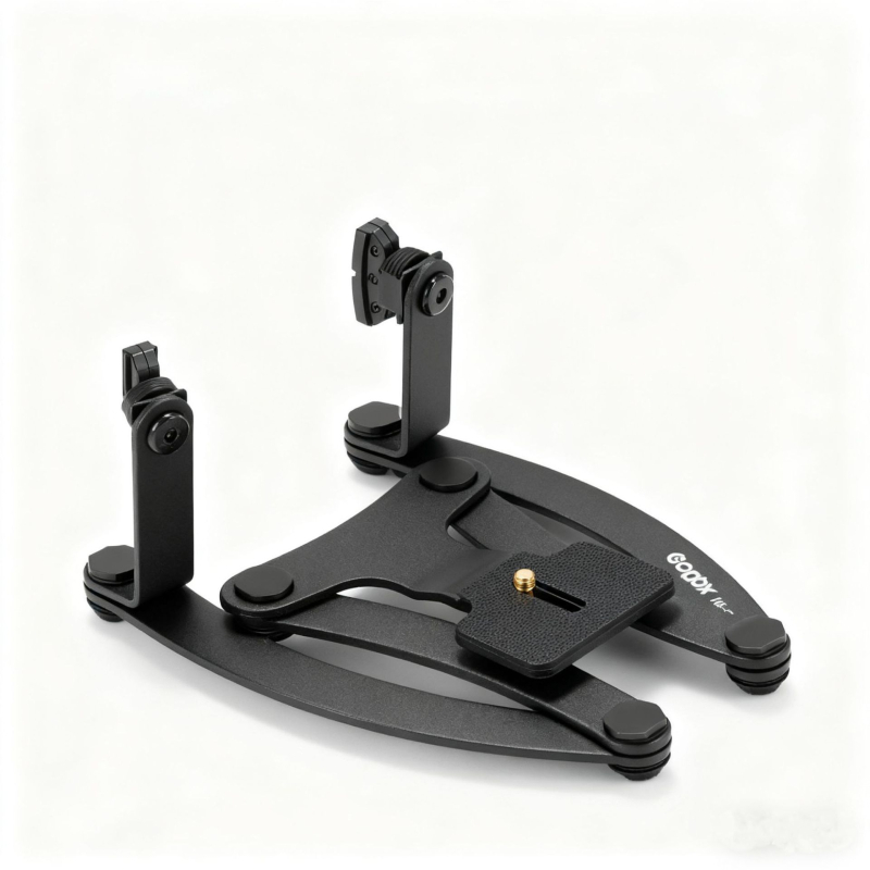 Στήριγμα φλας MW με διπλή κεφαλή για οδοντιατρική αισθητική φωτογράφηση, συμβατό με MF12-DK1 μακροφλας (Μοντέλο MF-DB; Βάρος περίπου 0,43 kg)