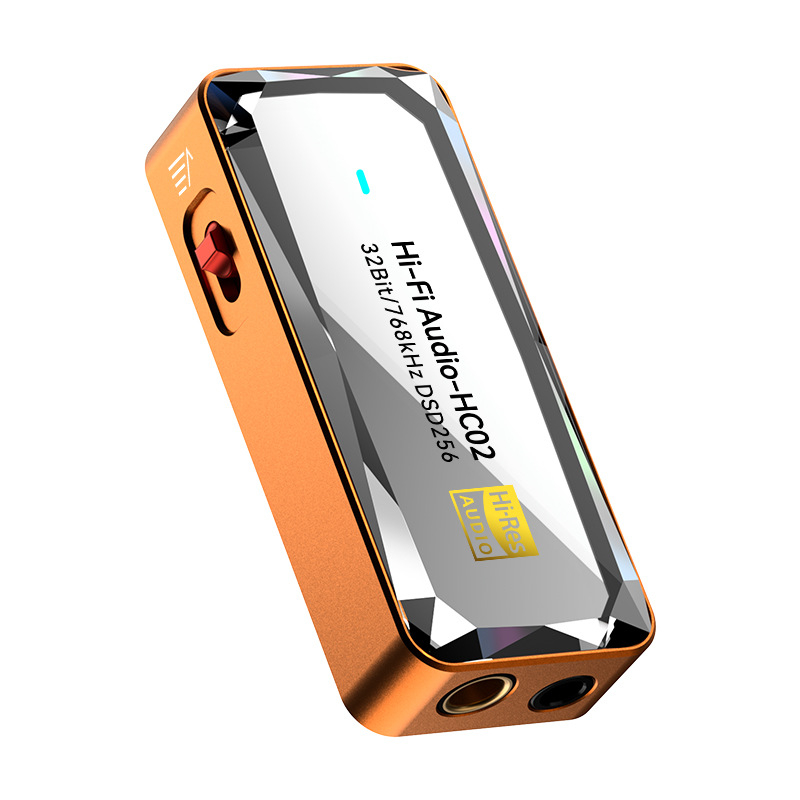 Audio dekódovací kábel s dvojportom 4.4mm/3.5mm a Type-C, strieborné pokovenie, monokrystalické meďové jadro, CE certifikát