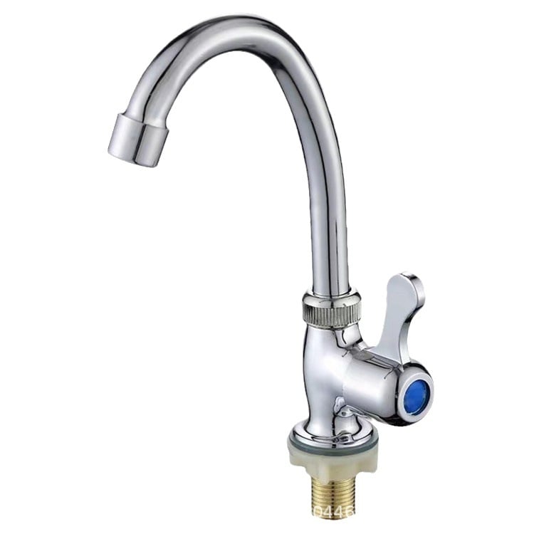 Mosdócsaptelep, függőleges beépítés, egylyukas, kerámia patronos szelep, 4 mm bemenet-kimenet, modell BSL6601