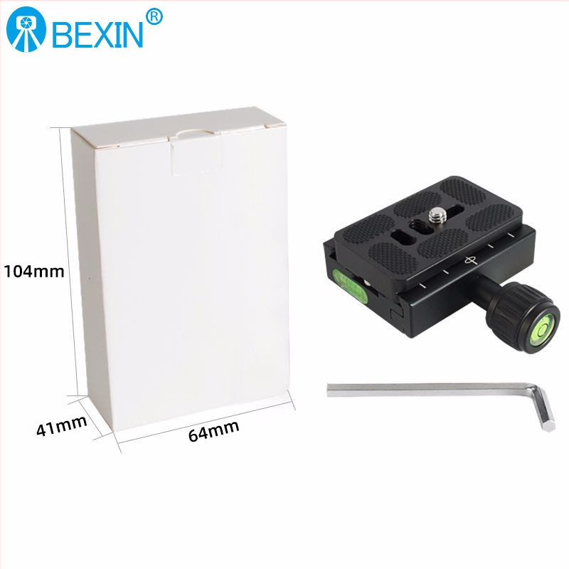 Placă de eliberare rapidă pentru cameră SLR, din aliaj de aluminiu, universală, model QR-60S, sarcină de până la 6–10 kg, greutate 0,13 g