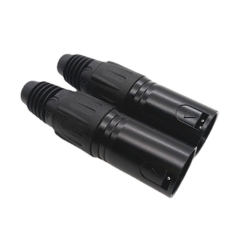 5-pontos XLR mikrofon dugó, rézmaggal, ezüstözött bevonattal, audio/video csatlakozó