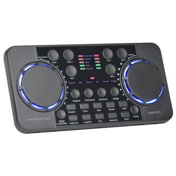 V300 Pro Σετ Live ήχου για κινητά και PC - Bluetooth Reverb, Ασύρματο, Ενσωματωμένη μπαταρία 1000–1200 mAh, εύρος συχνοτήτων 60 Hz–15 kHz, αυτονομία 6–8 ωρών