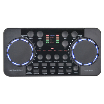 V300 Pro Σετ Live ήχου για κινητά και PC - Bluetooth Reverb, Ασύρματο, Ενσωματωμένη μπαταρία 1000–1200 mAh, εύρος συχνοτήτων 60 Hz–15 kHz, αυτονομία 6–8 ωρών