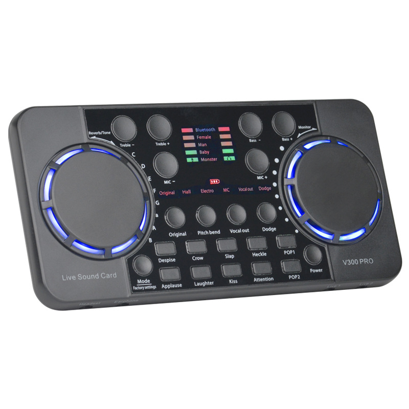 V300 Pro Σετ Live ήχου για κινητά και PC - Bluetooth Reverb, Ασύρματο, Ενσωματωμένη μπαταρία 1000–1200 mAh, εύρος συχνοτήτων 60 Hz–15 kHz, αυτονομία 6–8 ωρών