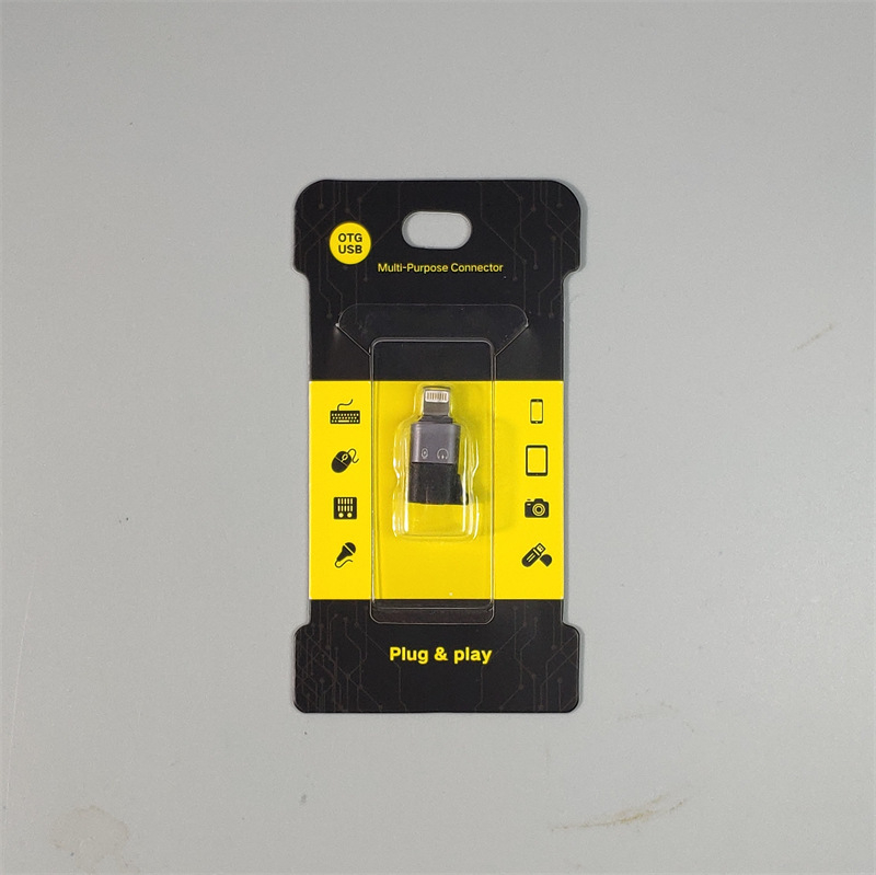 Adaptor OTG Type-C la Lightning pentru dispozitive Apple, model Yql026, compatibil cu microfoane, căști și plăci de sunet