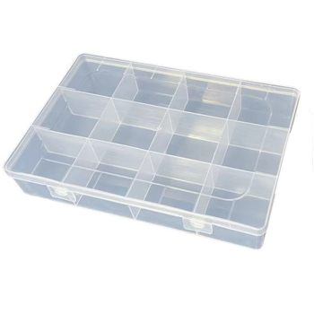 Stolna kutija za pohranu s 12 pretinaca, fiksnim dijelovima i mrežnom organizacijom (12 pretinaca; materijal: PP; kapacitet: 1200 ml; model: d5; otporna na prašinu)