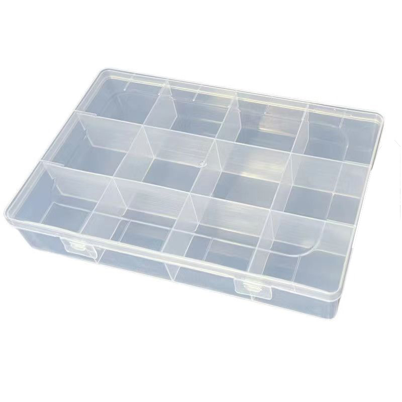 Stolna kutija za pohranu s 12 pretinaca, fiksnim dijelovima i mrežnom organizacijom (12 pretinaca; materijal: PP; kapacitet: 1200 ml; model: d5; otporna na prašinu)