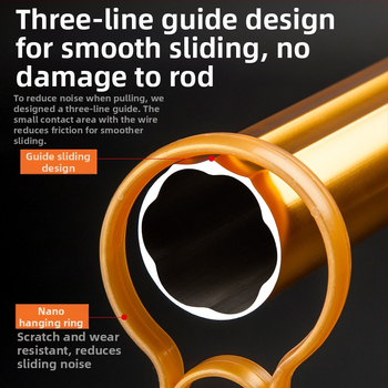 Карниз за завеси - удебелена алуминиева сплав, безшумен ход, римски стил прът, единичен или двойен прът, без персонализация