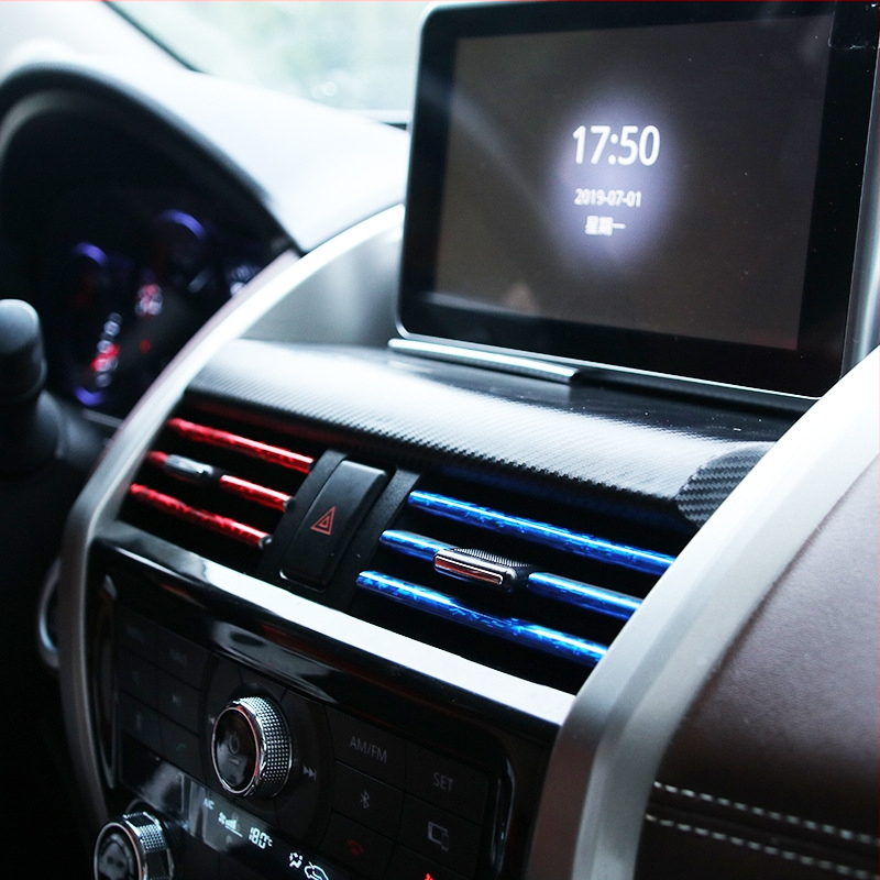 Klip na dekoratívnu pásku výduchu klimatizácie auta – chrómová dekoratívna páska, PVC mäkká lepiaca páska, univerzálna kompatibilita, licencovaná súkromná značka, značka Shun Wei