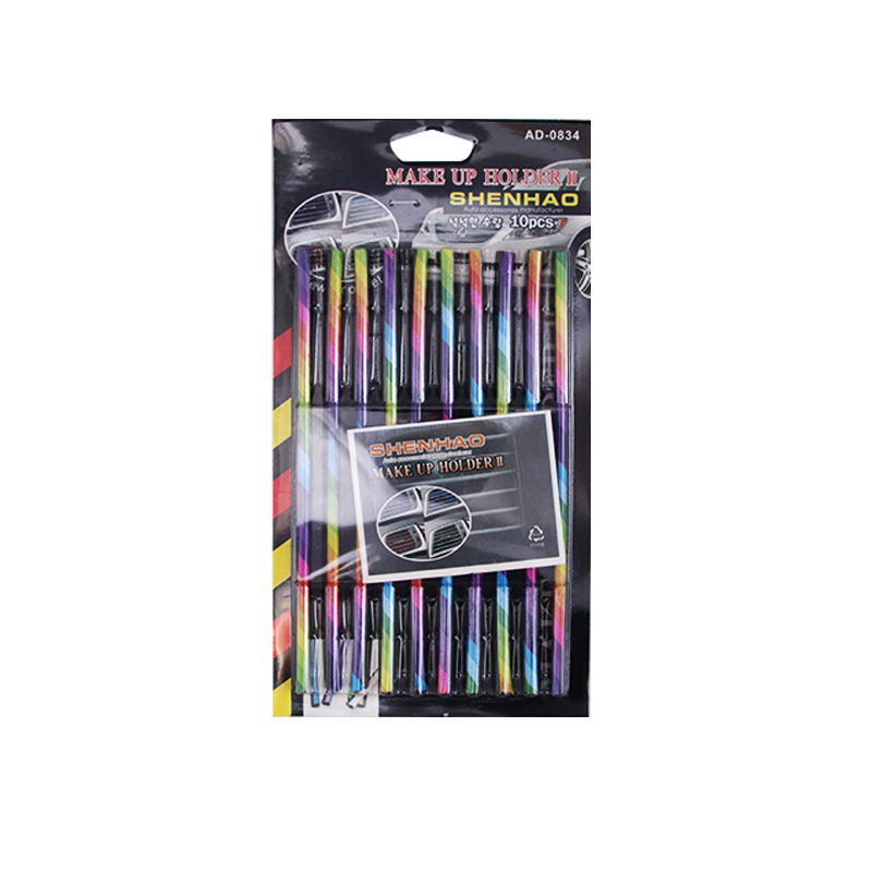 Autóklímás szellőző dekor csík – krómozott díszítő csík, PVC lágy ragasztó, univerzális kompatibilitás, licencelhető magánmárka, márka Shun Wei