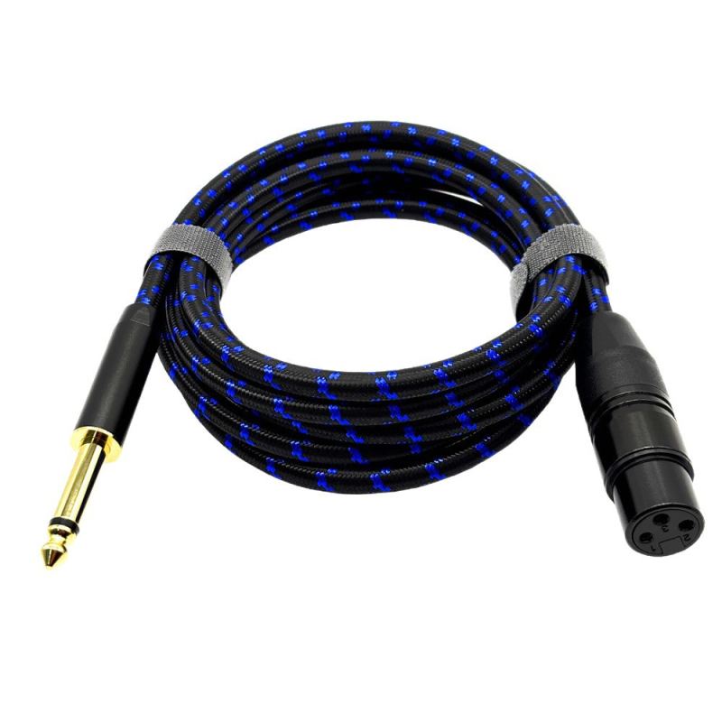 6,5 mm dvostruko jezgreni XLR kabel s 48V phantom napajanjem, 6,35 mm muški na XLR muški/ženski, kabel za mikrofonni mikser