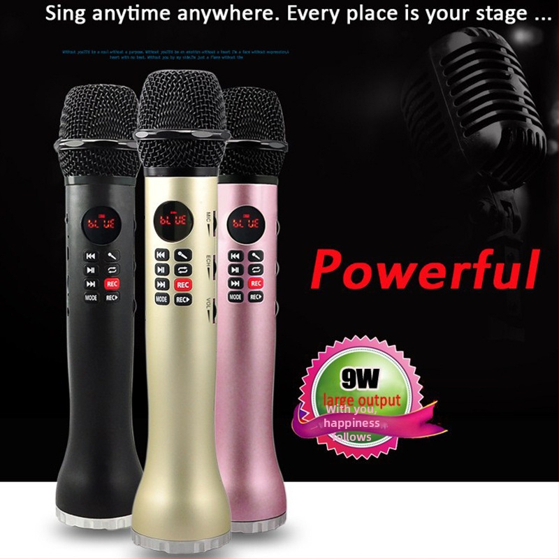 L598 Prijenosni bežični karaoke kondenzatorski mikrofon s USB i Bluetooth – komplet za mobilno emitiranje