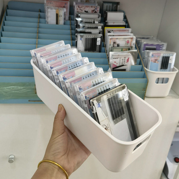 Kutija za pohranu trepavica – prijenosna izložbena kutija, bez poklopca, PP plastika, kapacitet 2 L