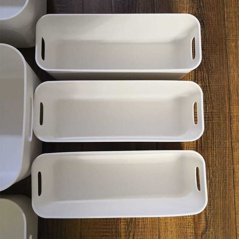 Kutija za pohranu trepavica – prijenosna izložbena kutija, bez poklopca, PP plastika, kapacitet 2 L