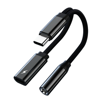 Type-C 2-u-1 pretvarač: brzo punjenje i audio adapter za iPad Pro, Samsung, Google, Huawei, Xiaomi, Motorola, Sony