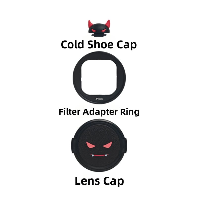 Insta360 AcePro2 49 mm Filter Adapter Ring, kapica za objektiv i poklopac za hot shoe