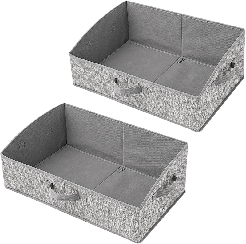 Kutija za skladištenje od netkanog materijala, sklopiva, trapezni oblik, kapacitet 25 L, moguć tiskanje logotipa