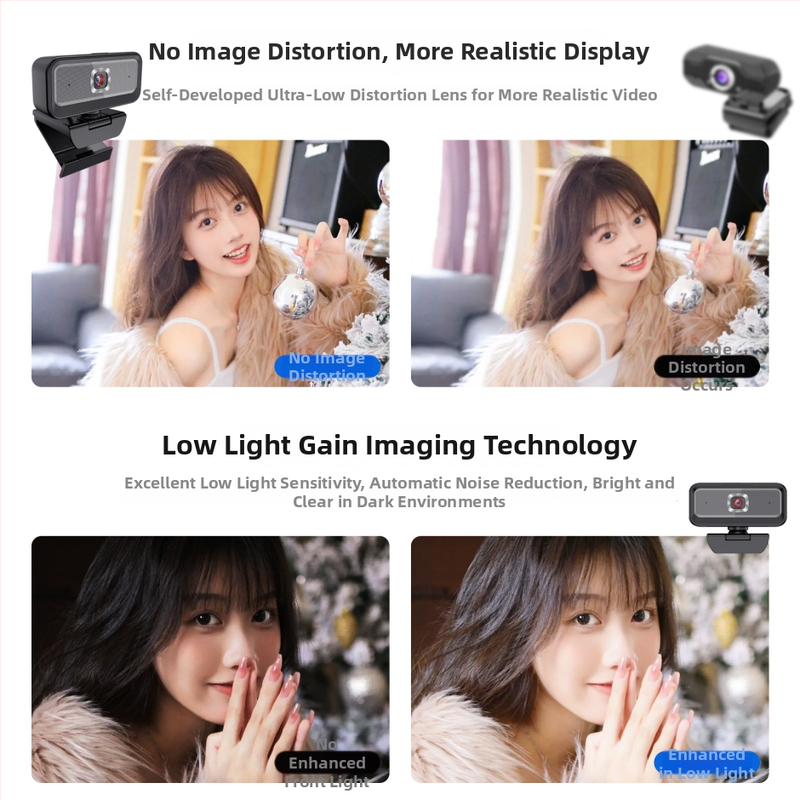 HD webkamera 4K 3840x2160 USB, automatické zaostrovanie, vstavaný mikrofón, 30FPS