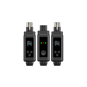 Langpu R-002 Bežični pretvarač mikrofona, 1‑na‑2 audio prijemnik/pojačalo, UHF 500–690 MHz, Omnidirekcionalni, Dinamički mikrofon
