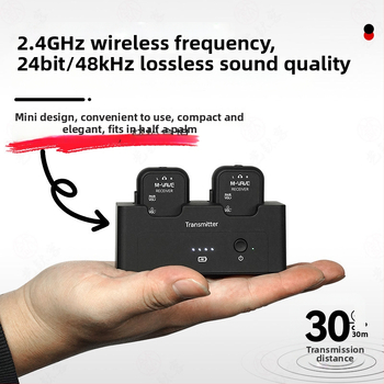 WP-12 Bezdrôtové slúchadlá na monitorovanie pre elektrickú gitaru s Bluetooth vysielačom a prijímačom (1–2)