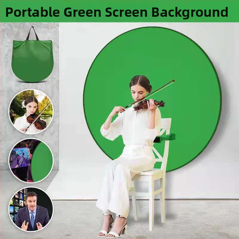 Panel pozadia so zeleným pozadím pre fotografovanie a livestream, zavesiteľný panel, Značka Fun New