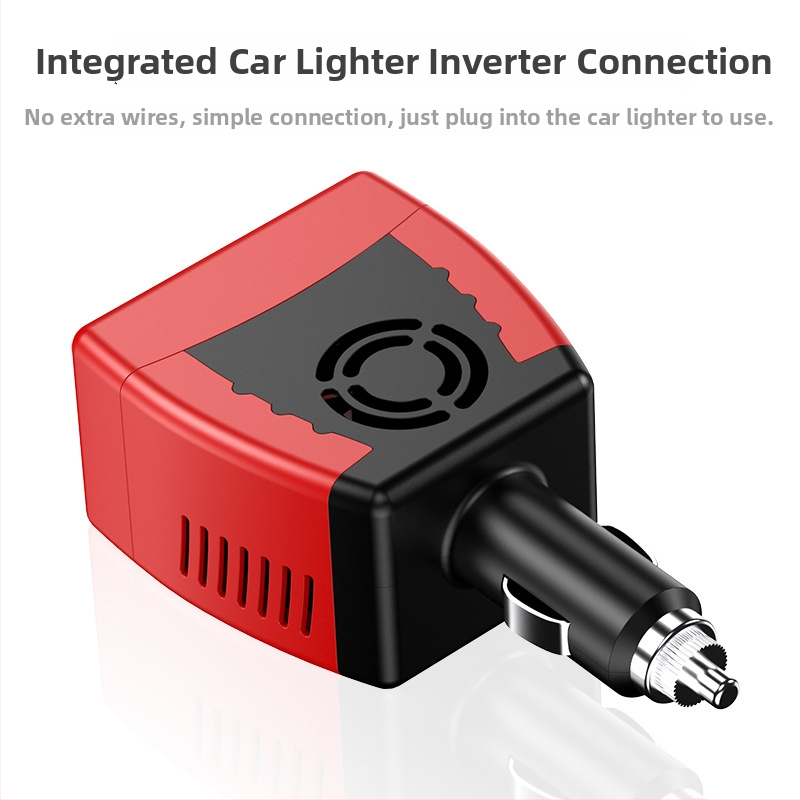 Automobilový invertor 12V vstup, 220V výstup, 200W, USB 2.1A, FCC certifikovaný