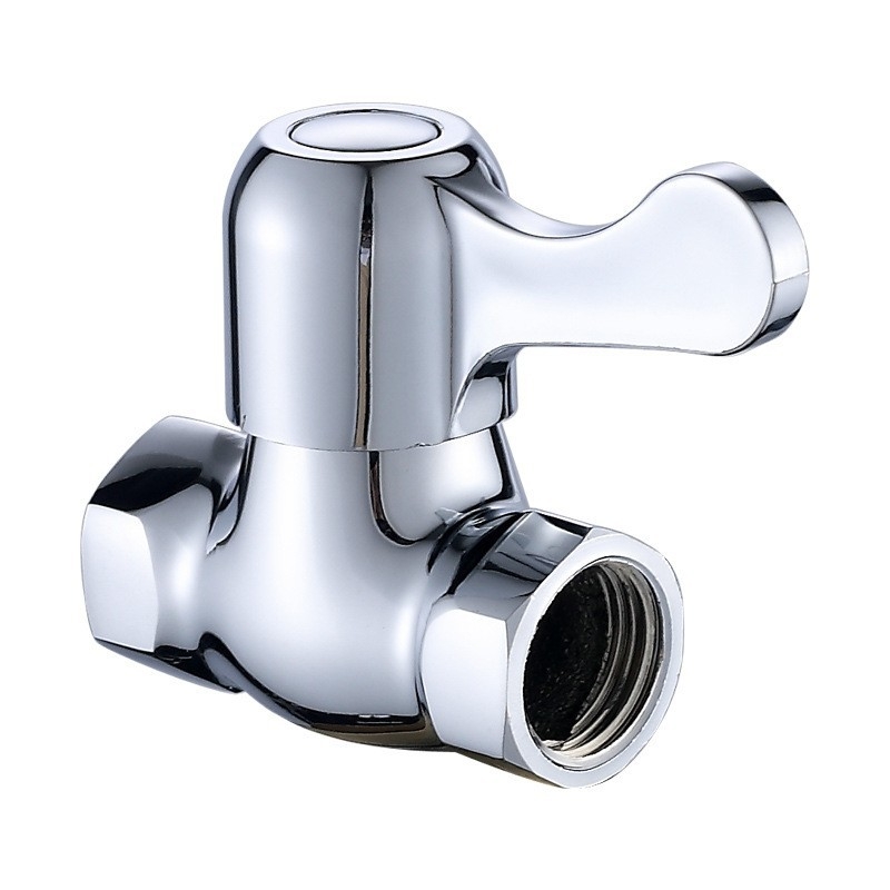 Bakarna 1/2-inčna ravna zatvarač, ugradnja u zid, brzo otvaranje, unutarnji i vanjski navoji