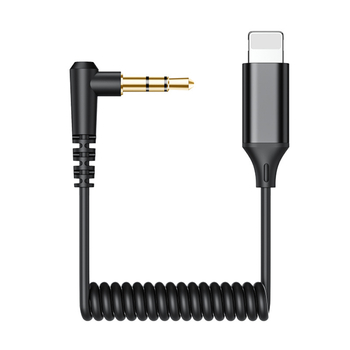 Comton E277 Audio kabel 3,5 mm na Lightning, zlatno obloženo bakreno jezgro, kompatibilno s iPhone mikrofonom i zvučnom kartom