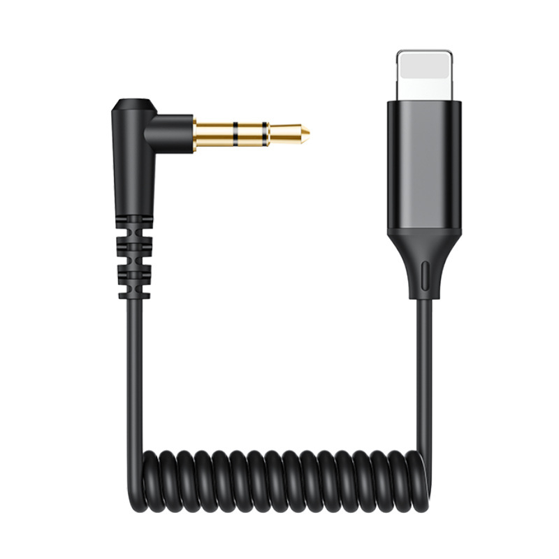 Comton E277 Audio kabel 3,5 mm na Lightning, zlatno obloženo bakreno jezgro, kompatibilno s iPhone mikrofonom i zvučnom kartom